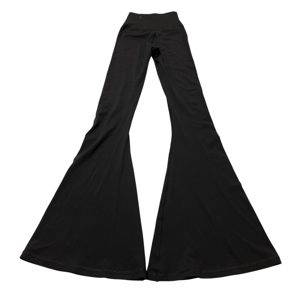 Offline Arie Pants Women XS Black Real Me Super Flare Crossover High Rise Casual